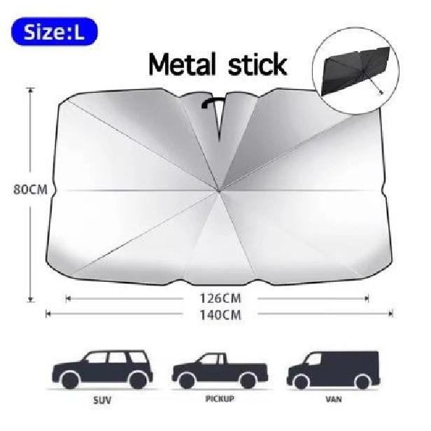 차량용 우산형 앞유리 햇빛가리개 원터치 접이식 자동차 썬쉐이드 대형 SUV 승용차 겸용 25,200원