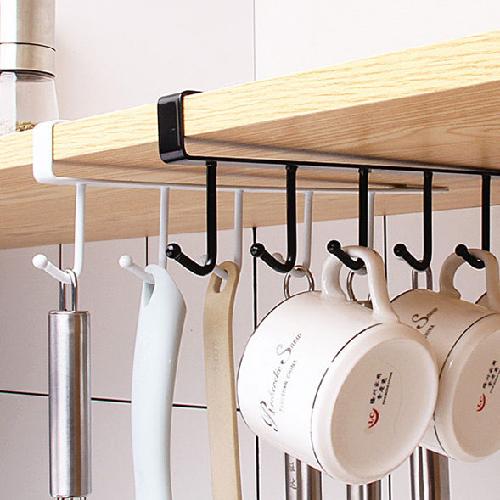 퓨어리퍼블릭 무타공 6구 주방 조리도구 걸이 후크 수납 4,320원