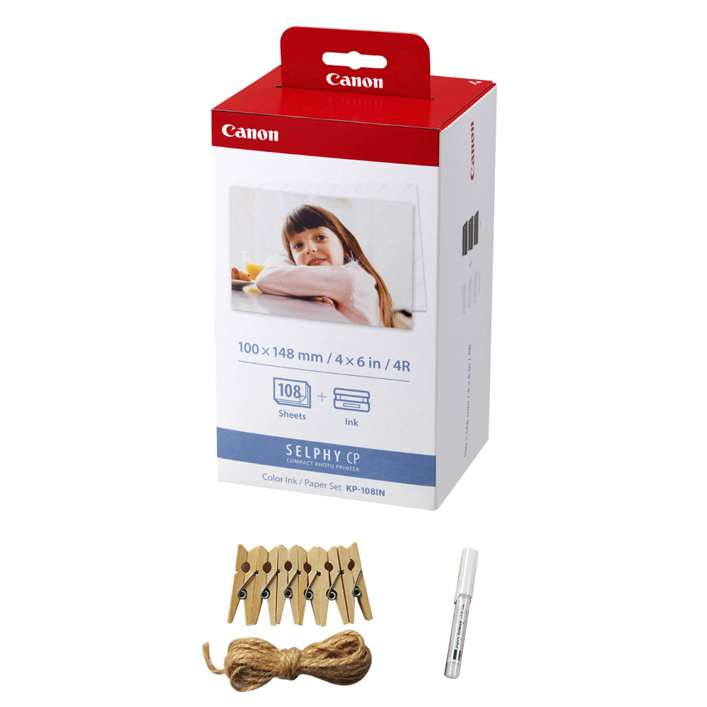 캐논 셀피 인화지 일반용지 108p KP-108IN + 포토라인 + 미피펜 랜덤 발송 39,900원