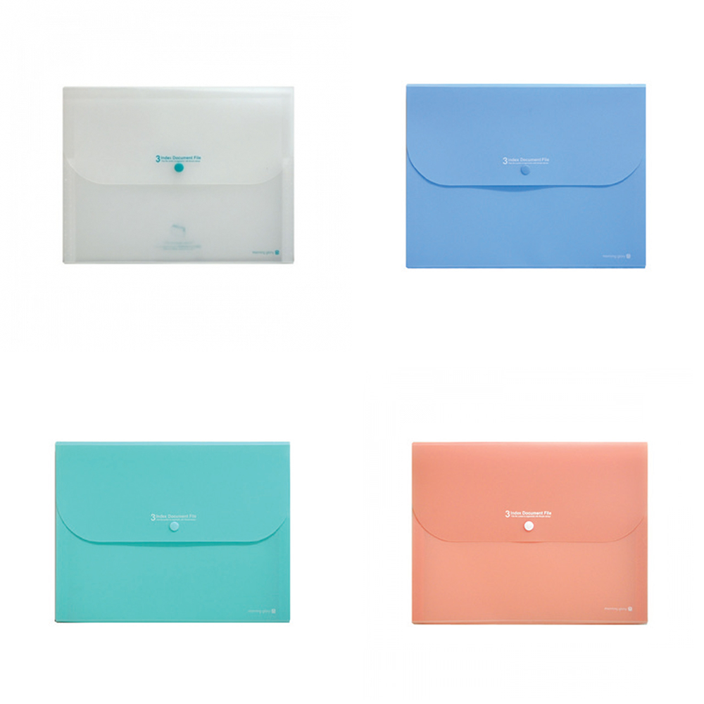 모닝 3분류 도큐멘트화일 아코디언파일, 1개, 투명 2,400원