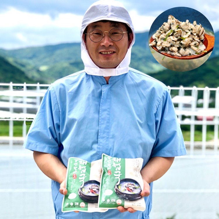 강변할매 하동 섬진강 재첩국 자연산 500g, 500g, 10개 71,800원