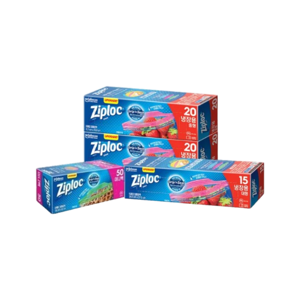 지퍼락 그립앤실 냉장 (중40+대15+미니50) 105매 1세트, 1개 16,900원