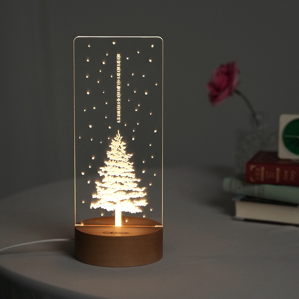 슬로우리스트 겨울나무 각인 무드등 교회 기업 답례품 25,900원