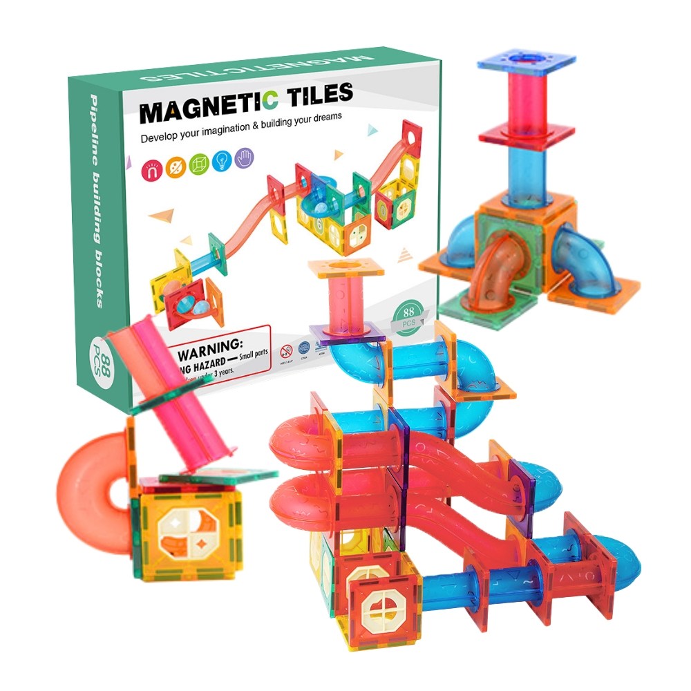토이토 맥타일즈 슬라이드 자석 블럭 88pcs 마그네틱 블록 교구, 88pcs 31,900원