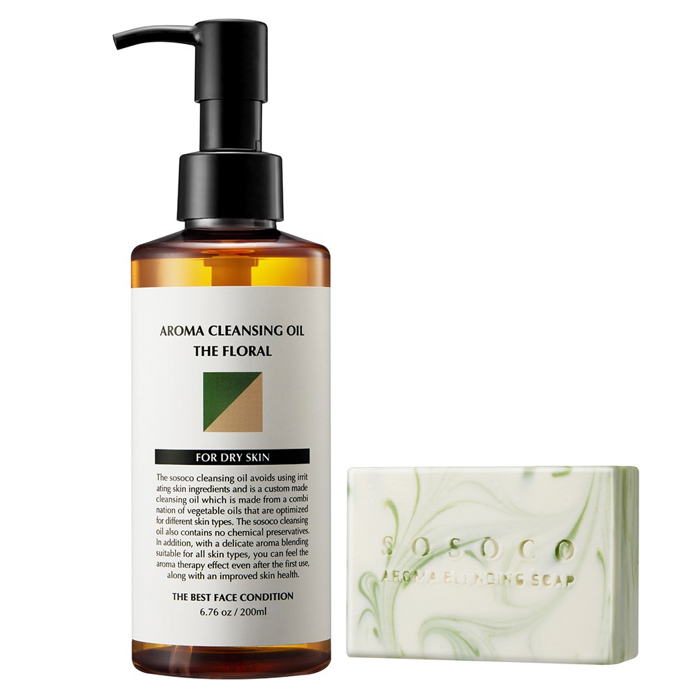 [아로마 수제비누 포함] 소소코 아로마 클렌징오일 피지제거 건성피부용, 1개, 200ml 29,900원