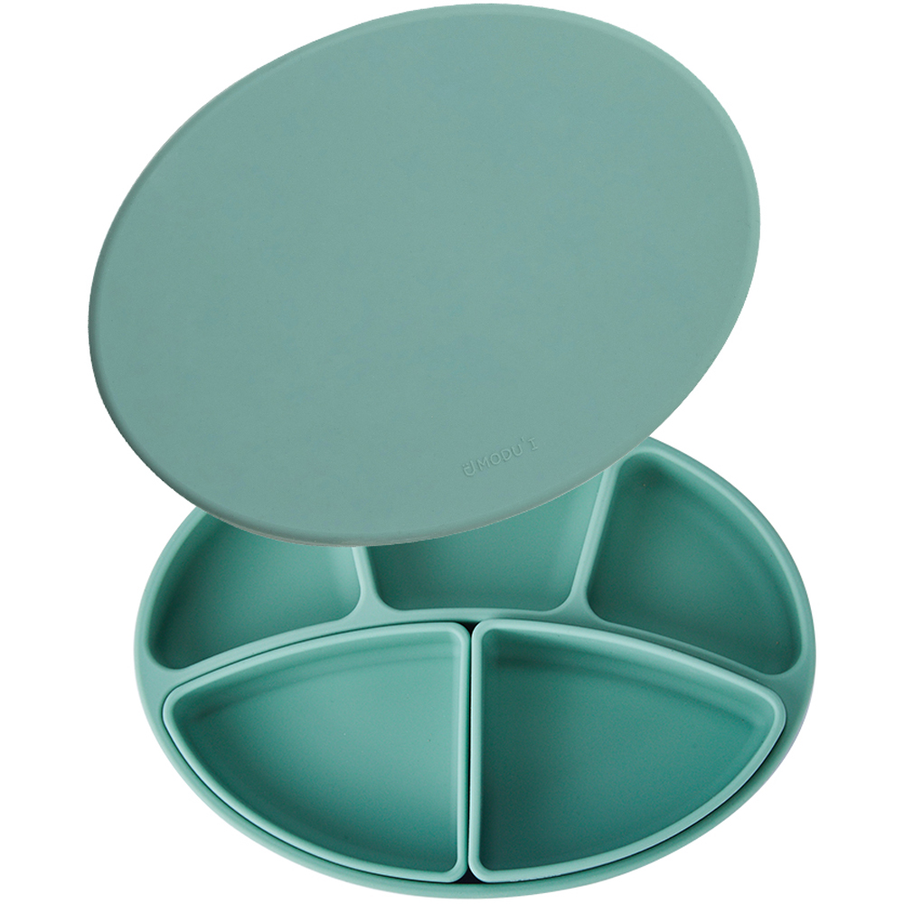 블루마마 유아용 모두아이 흡착식판 + 나눔플레이트 2종 + 흡착식판 컬러 뚜껑 세트 50,600원