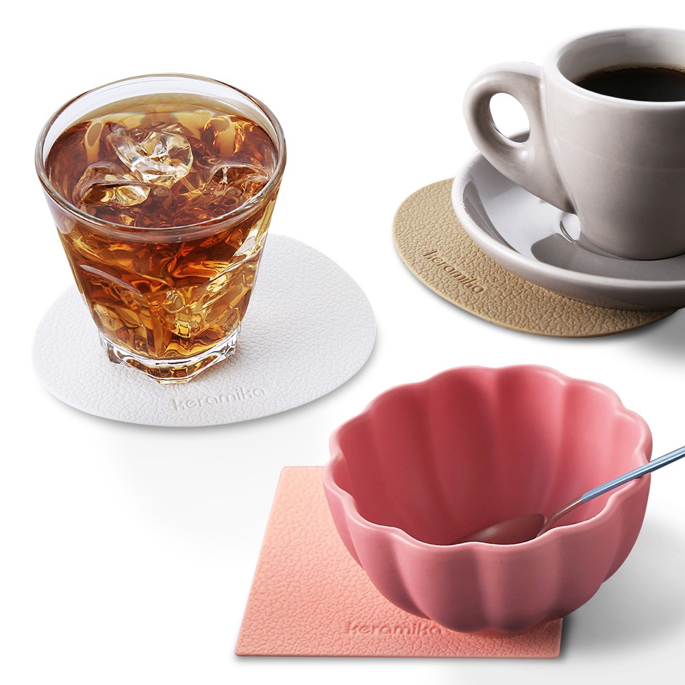 케라미카 실리콘 컵받침 tea coaster 4P set 26타입 8,000원