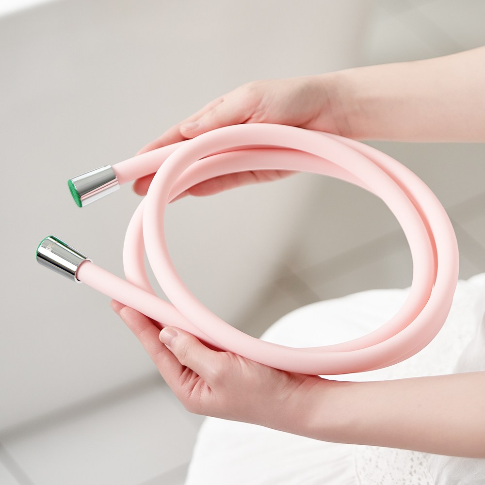 아토퓨어 식품등급 실리콘 샤워호스 고급형 물때방지 줄꼬임방지, 블러쉬핑크, 2m 24,800원