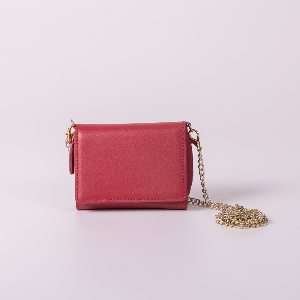 천연가죽 크로스 여성 지퍼 동전 반지갑 RAFFINE 57,800원