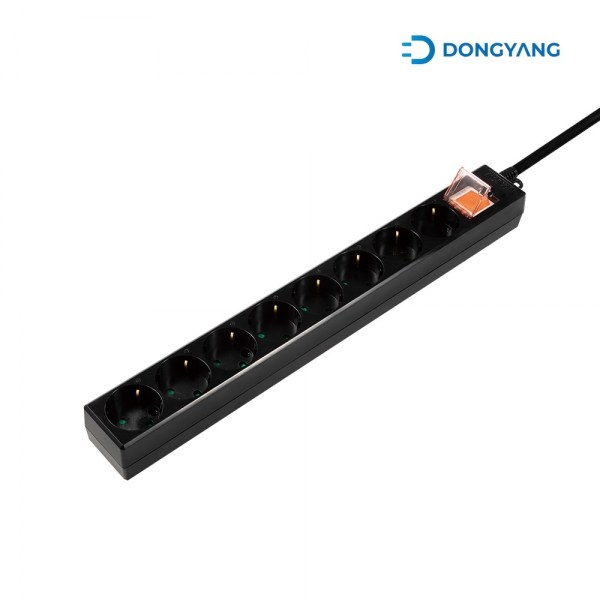 동양 메인 스위치 보호커버 멀티탭 8구 DYM-G8C-SC-BLACK, 1.5m, 동양 8구 PVC 메인스위치 블랙, 1개 23,200원