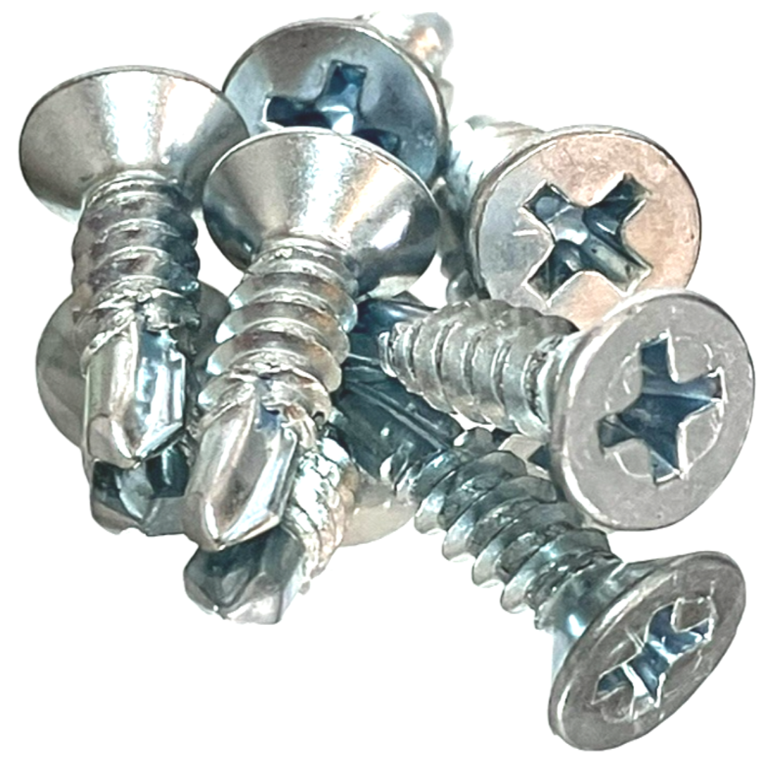 직결피스 철판용 나사 철 접시머리 백색 #8(4.2mm) 13mm~75mm, 1000개 7,110원