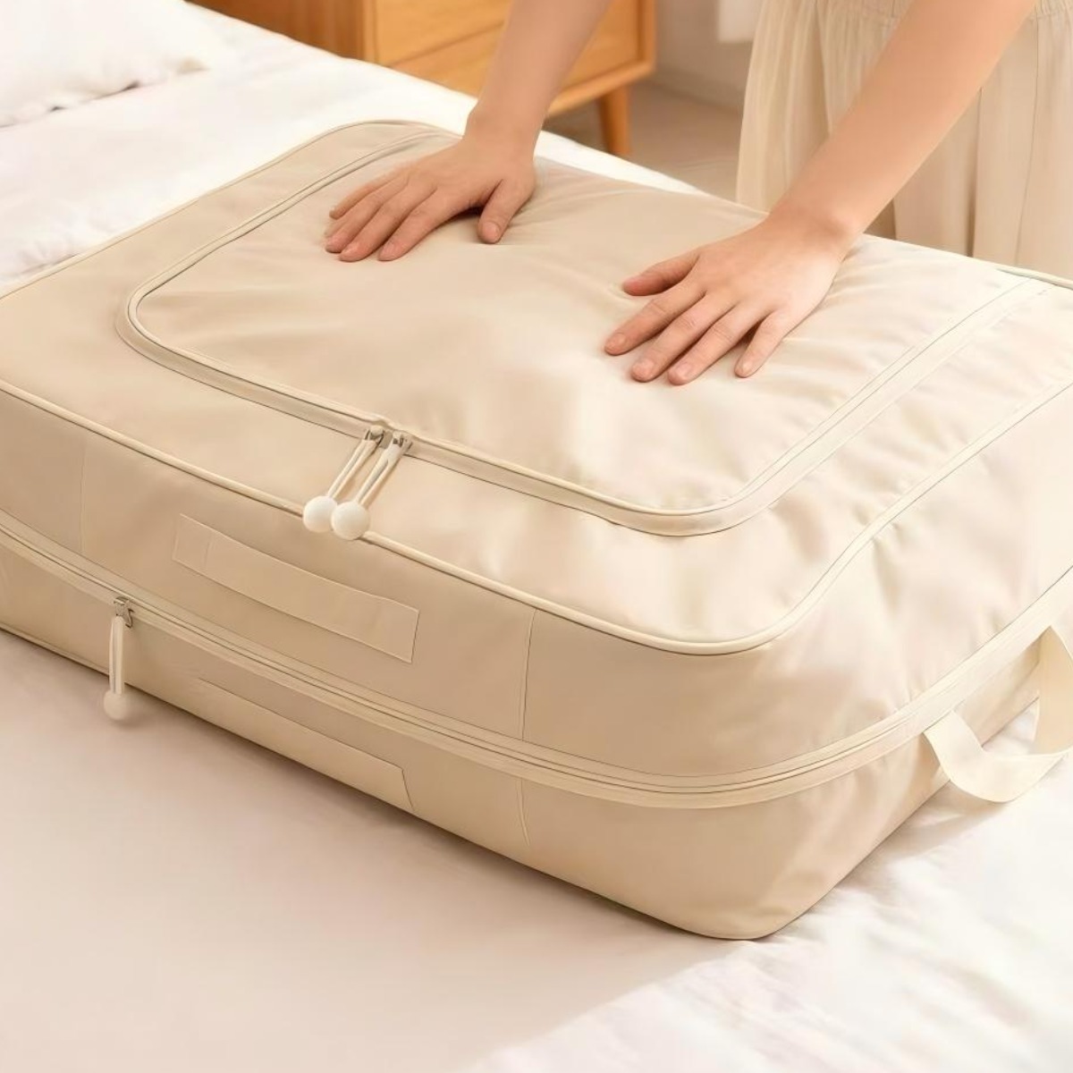 오르페나 2세대 부피순삭 의류 이불 다용도 대형 압축 파우치 이불 정리함 이불 압축팩 이불 압축 이불정리함 이불정리 압축파우치 캠핑이불가방 여행용 압축 파우치 해외여행 필수 준비물, 현재가 37,900원