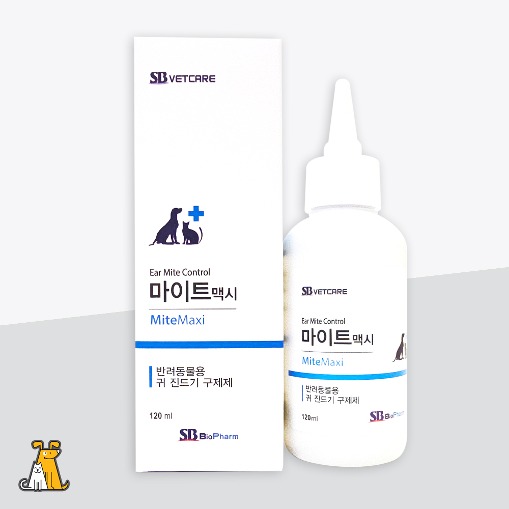 )오늘출발( 마이트맥시 120ml 강아지 고양이 외이염 저자극 귀세정제 귀청소 귀관리 5,740원