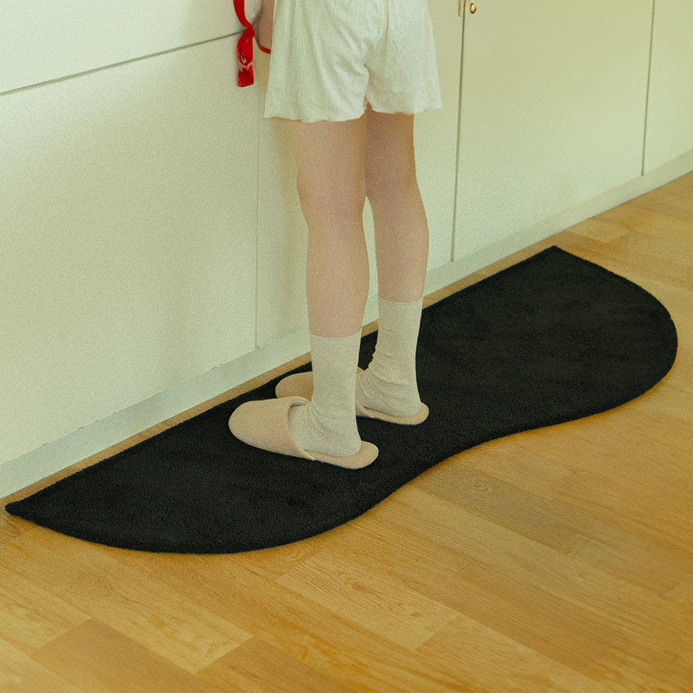 헤이베이 베이팝 워셔블 논슬립 주방매트 구름, 반타블랙 26,900원