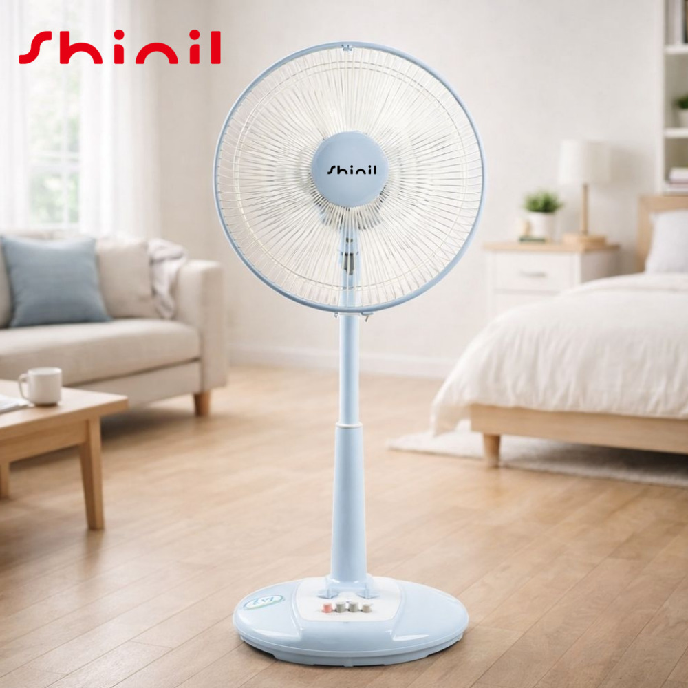 [26년형 국산] 신일 저소음선풍기 원룸 거실 스탠드형 선풍기, 화이트 블루 104,900원