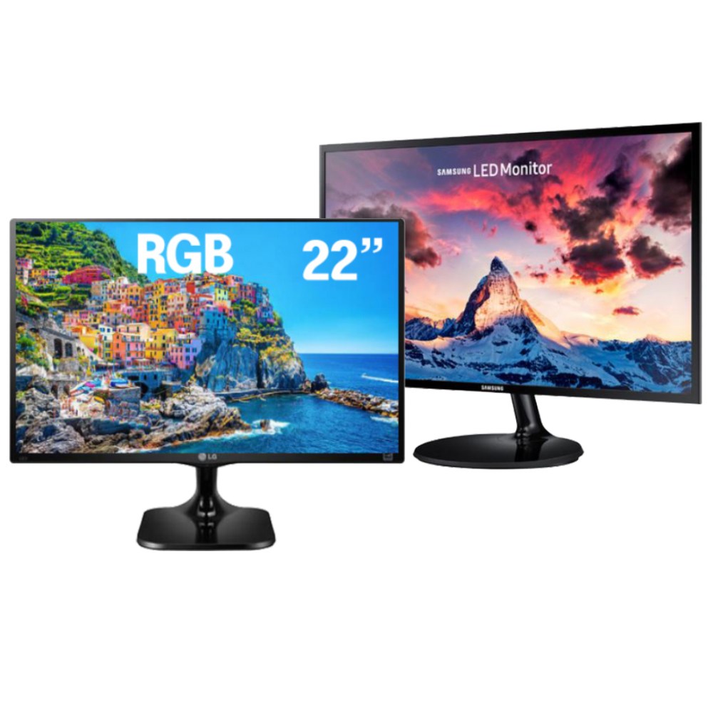 삼성 엘지 24인치 23인치 모니터 HDMI 22인치 LED 사무용 업무용 듀얼용 컴퓨터 CCTV용 중고, 54cm, 22인치FHD 45,500원