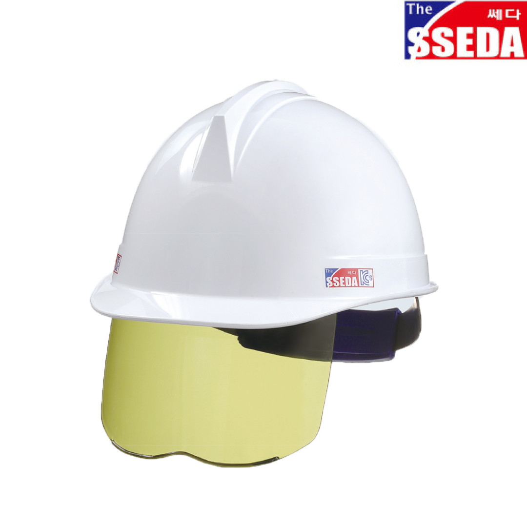 DH 3도차광 투구형 보안경 안전모 자외선 차단 햇빛 차단 (귀형x) 안전 인증, 1개, 화이트 21,000원