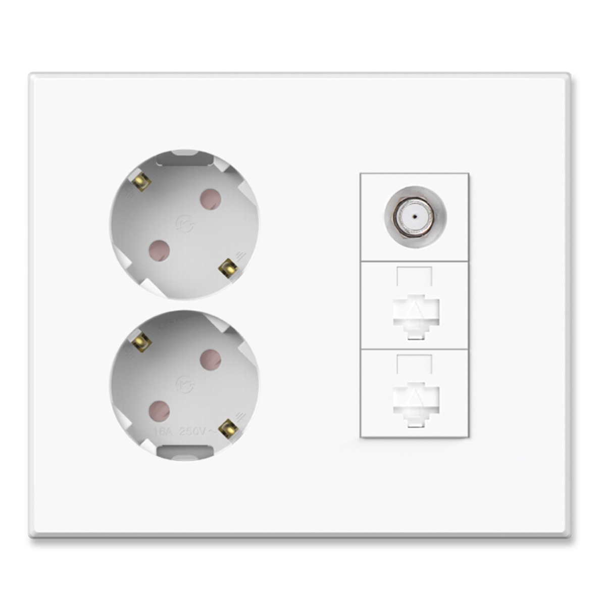 틸인스 Ti1 통합수구 콘센트 2구+CATV 1방/2방+RJ45 (8P) 2구 국산 방꾸미기 셀프인테리어 아크릴타입 인터넷랜선 배선기기 복합콘센트, CATV 1방 14,800원