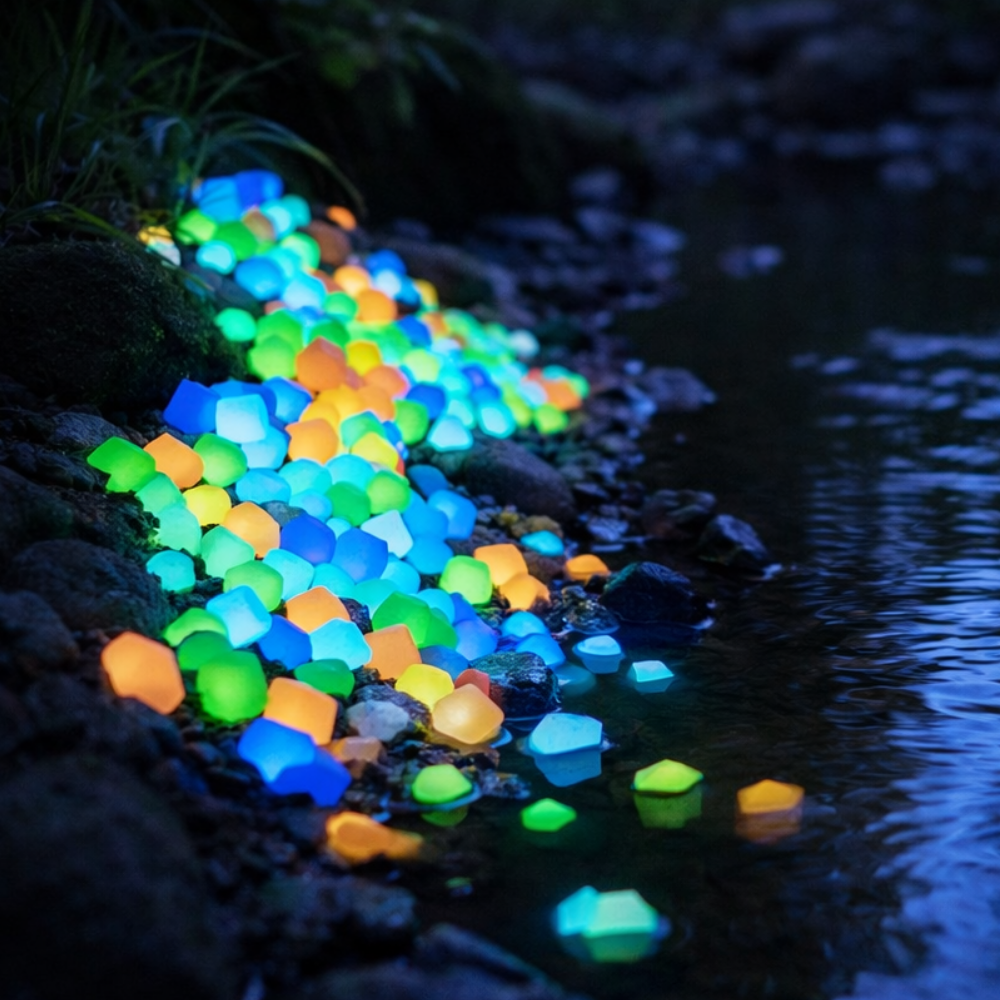 샤이닝 다각형 조약돌 야광자갈 450p세트(컬러믹스), 450개, 컬러믹스 6,210원