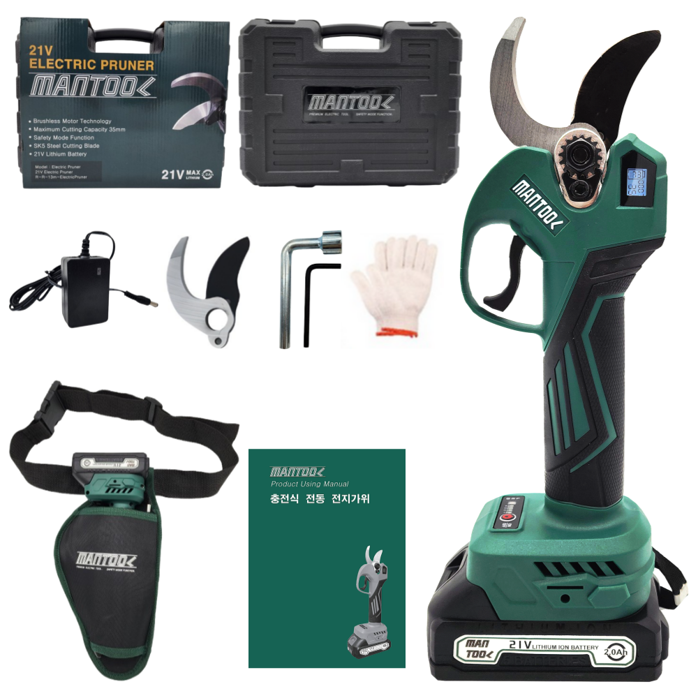 MANTOOL 충전식 전동 전지 가위 전동가위, 1개 160,000원