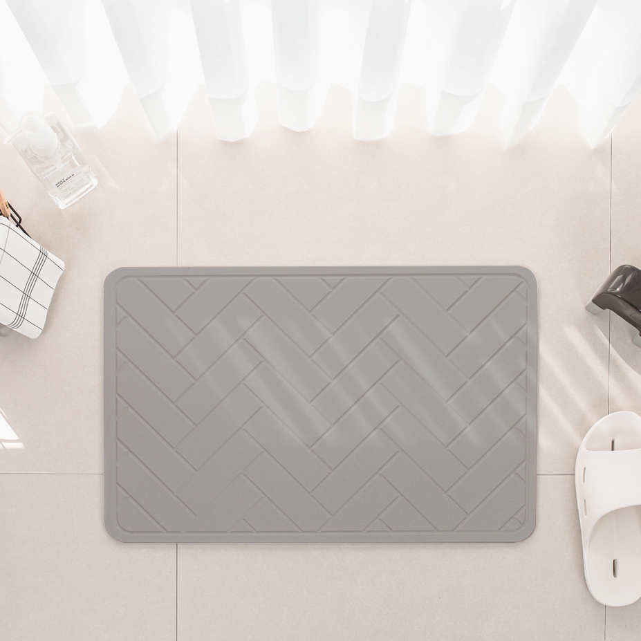 모던홀릭 규조토 발매트 음각 3D, 3D 헤링본 다크그레이 16,000원