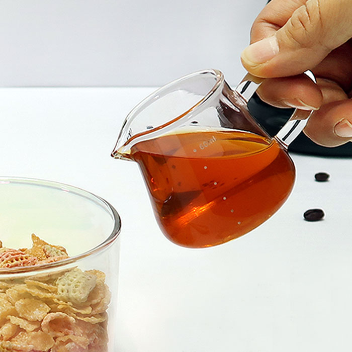 Bestra 내열유리 눈금형 밀크저그 시럽잔 6,200원