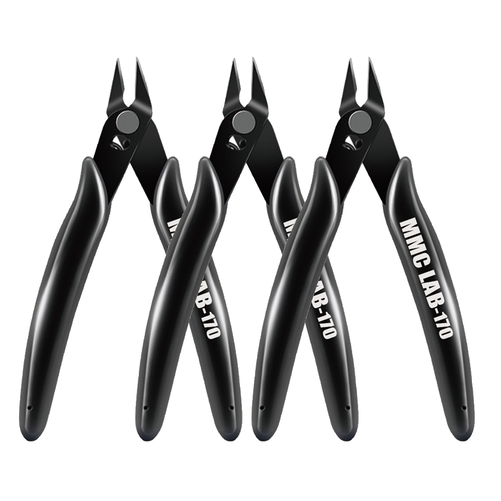 MMC 정밀 만능 니퍼 공구 125mm 플라스틱 철사 전선 컷팅 공예 DIY 모델링 프라모델 조립 수공구 전자 절단 작업 다용도, 3개, 블랙 7,800원