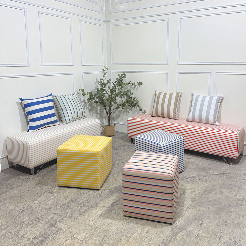 i84 대성쇼파 국산 사각 스툴 인조가죽 스트라이프 줄무늬 화장대의자 신발장 매장 가게 업소용 스툴의자 보조의자 400mm, 1개, 7003 97,200원