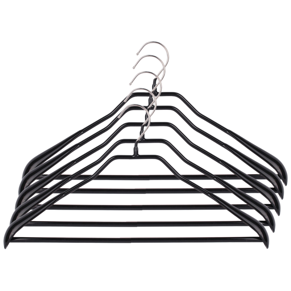 (연결고리증정) 독일 정품 마와 옷걸이 바디폼 42LS 블랙 상하의용 정장용 자켓용 코트용 5개입, 단품, 1세트 42,500원