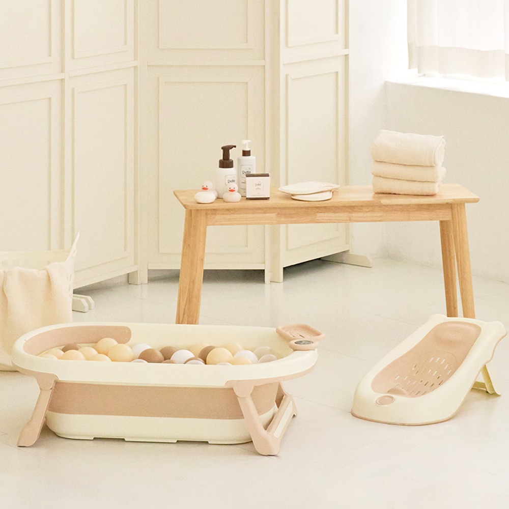 아가방좋은 스마트 폴딩 아기욕조 세트 58S066001, BROWN 49,000원