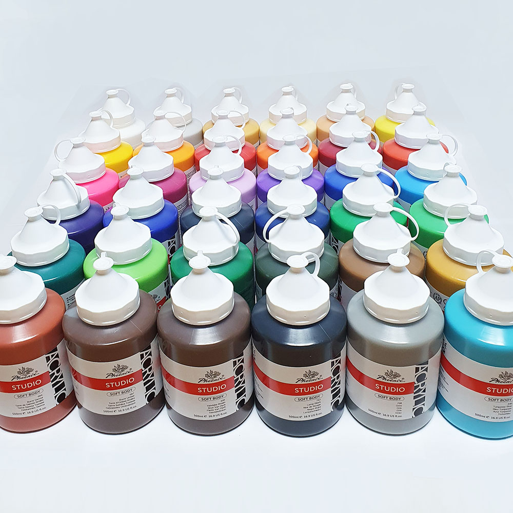 아크릴물감 STUDIO 500ml 36색 세트/ 학교 학원 화실 문화센터 대용량 미술준비물 공예 만들기 인테리어재료 436,000원