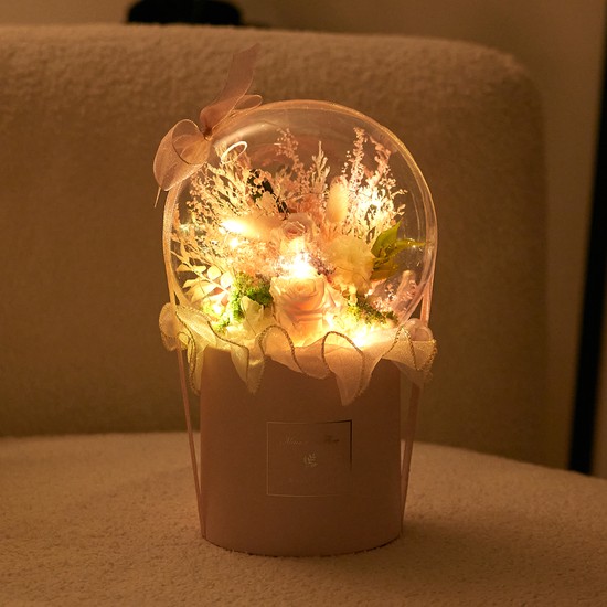 시들지 않는 생화 프리저브드 플라워 LED조명 화분형 아크릴 풍선 꽃다발 꽃풍선 - 5종 30,900원