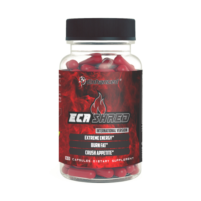 ENHANCED ECA SHRED(통관 불가 성분 빠진 international version) - 강력한 체지방 연소 컷팅제 칼로리 소모 주니퍼베리, 1개, 90g 90,000원