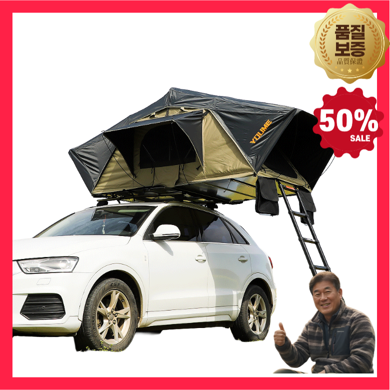 투빈스 캠핑 루프탑텐트 차박텐트 도킹텐트 캠핑용품 카나발 차박 차량용 텐트 쉘터 카라반텐트, 1.3x2.2m + 확장 쉘터, 블랙/그린 1,277,100원