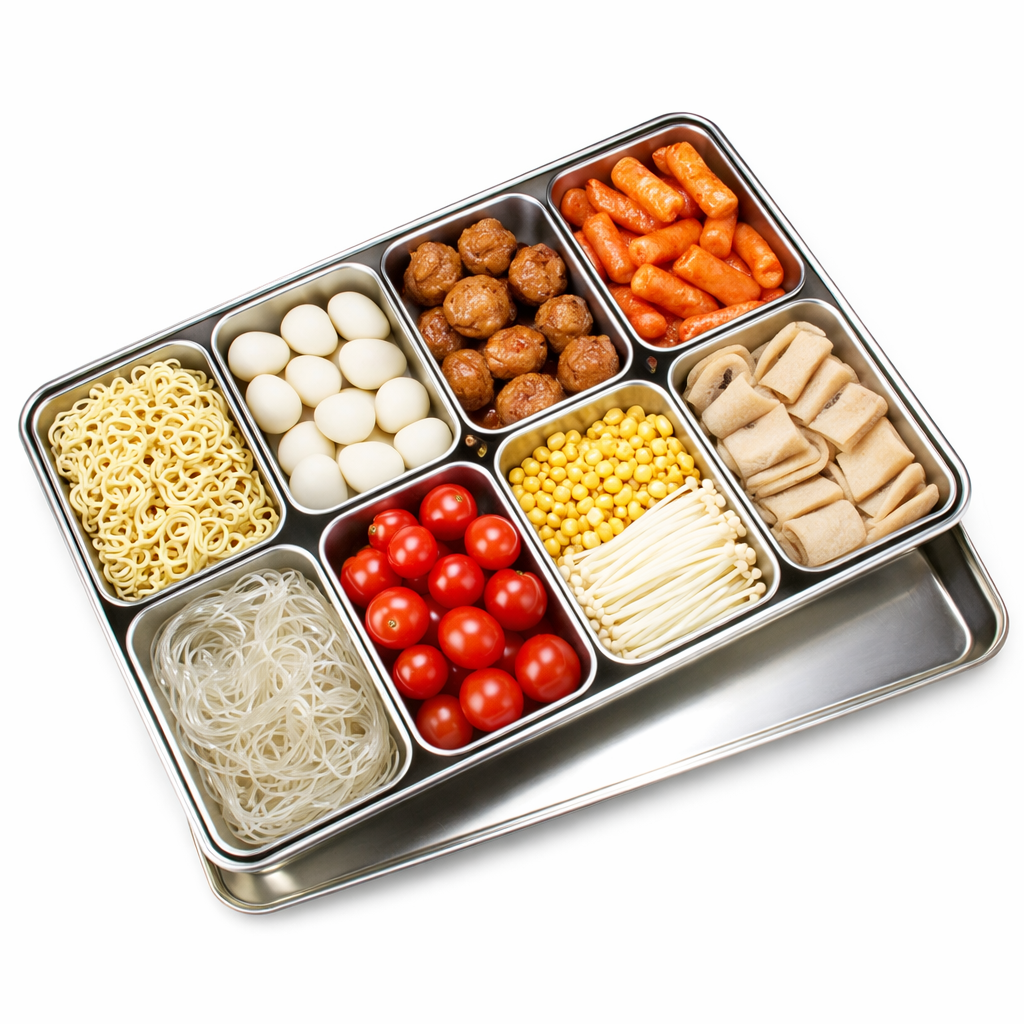 마더쿡 스테인리스 나눔 밧드 세트 뚜껑포함 스텐 바트 반찬통 냉장고 정리 용기, 1개, 445×300 뚜껑1+내부용기8 35,400원