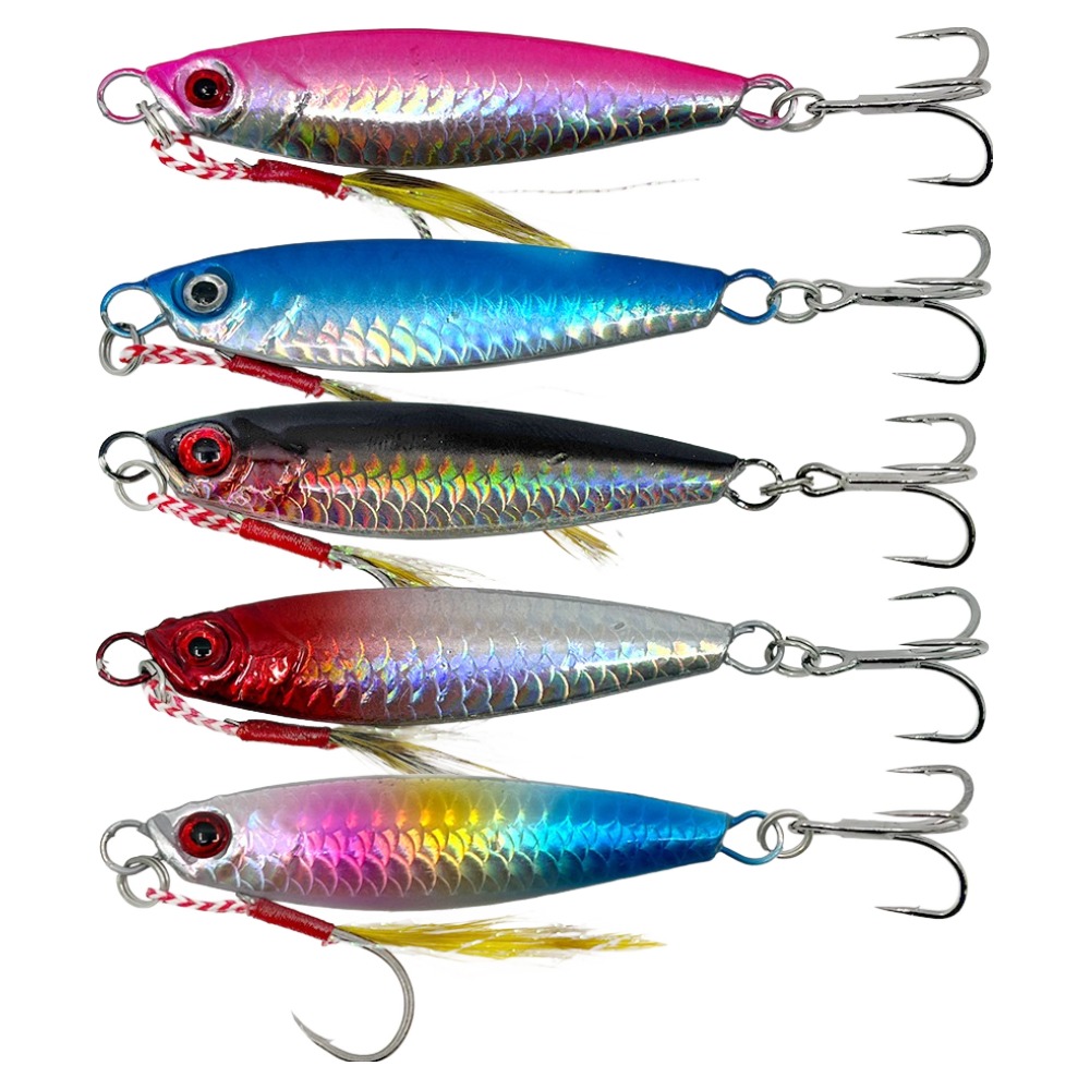 청춘어락 용왕님 어복 메탈 지그 루어 5종 + 보관케이스 세트 6,900원