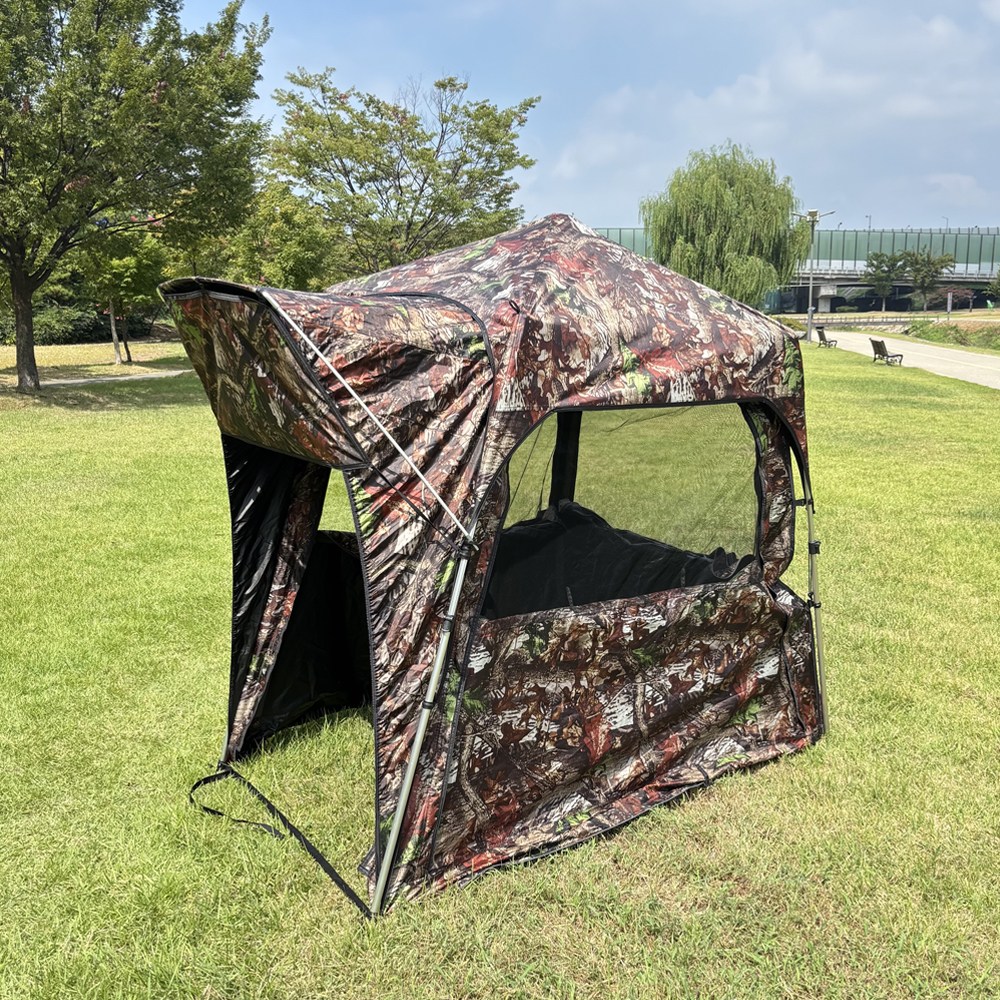 새론불 낙엽무늬 원터치 와이드 암막 의자텐트 1500X1850 낚시텐트 189,000원