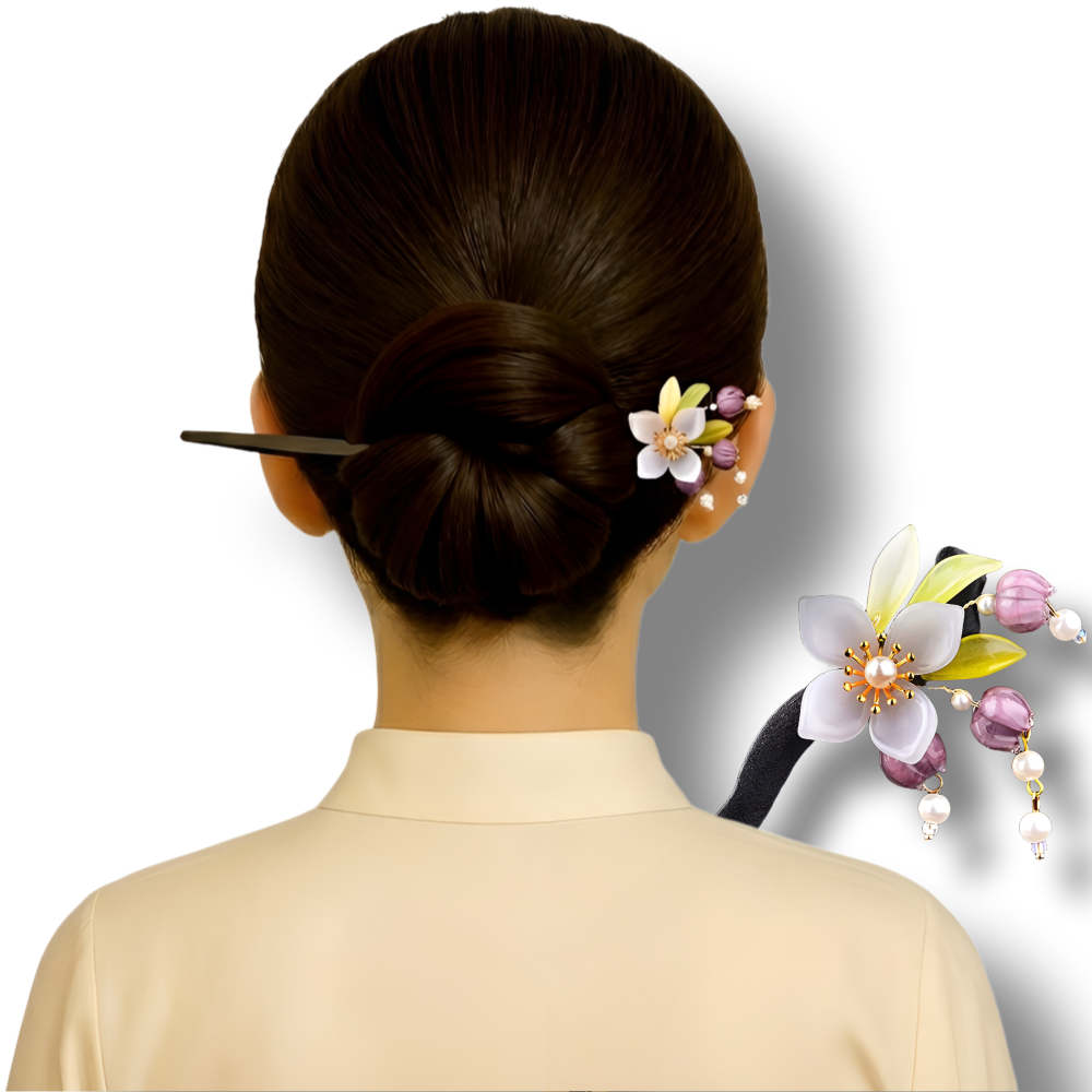 로지제이 목련꽃 은방울꽃 꽃술 꽃비녀 한복비녀 나무비녀 올림머리비녀 뒤꽂이 업스타일 헤어 13,900원