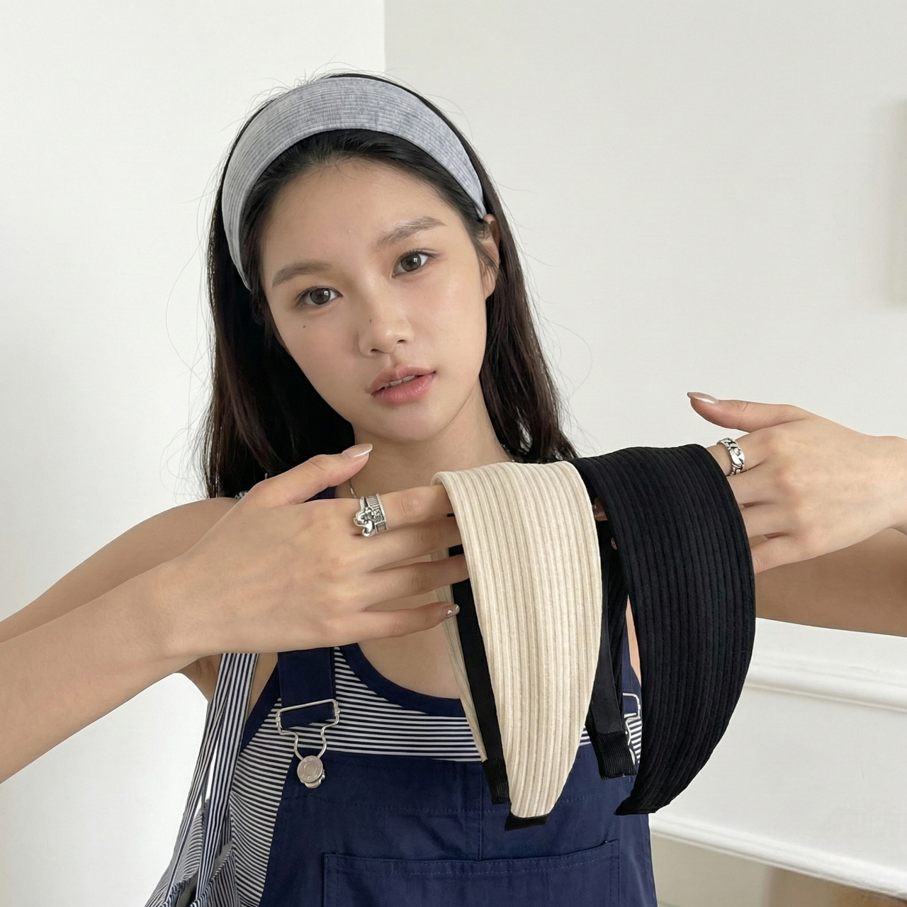 와이드 귀안아픈 여성 넓은 헤어밴드 3종세트 13,800원