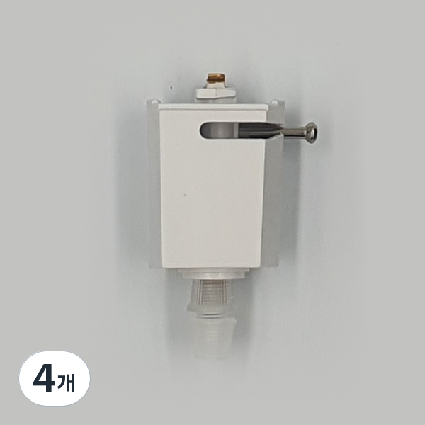 레일부속 레일플러그 레일조명 인테리어 DIY, 화이트, 4개, 현재가 16,600원