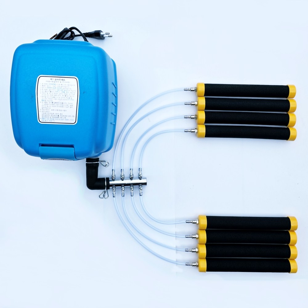 제피로스ZP-40 브로와 + 8분지 + 호스 24M + 유니온분사기 대8개 기포발생기 기본세트 ( 축양장 산소공습장치 ,활어수조 산소공급장치 )1,000m/m활어수조 x 4개, 1세트 215,000원