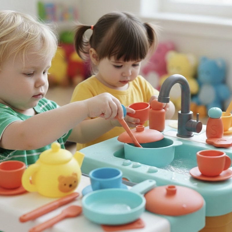 소프트 파스텔 실리콘 주방 찻잔놀이 소꿉놀이 세트 33p 65,000원