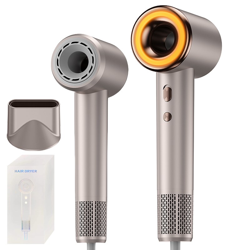 RichMagic 가정용 음이온고속 중공드라이기 삼색무드등 냉열순환BLDC 고출력드라이기1500W+자기흡입노즐, 단일상품, 회색 129,900원