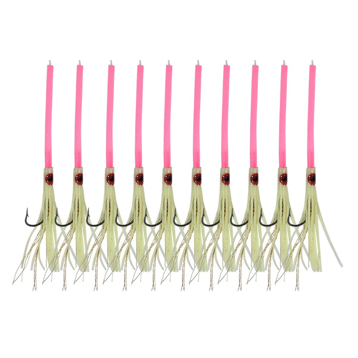 캡스 꼴뚜기 낚시 갈치채비 야광 핑크 10개입, 1개, 10개입 7,000원