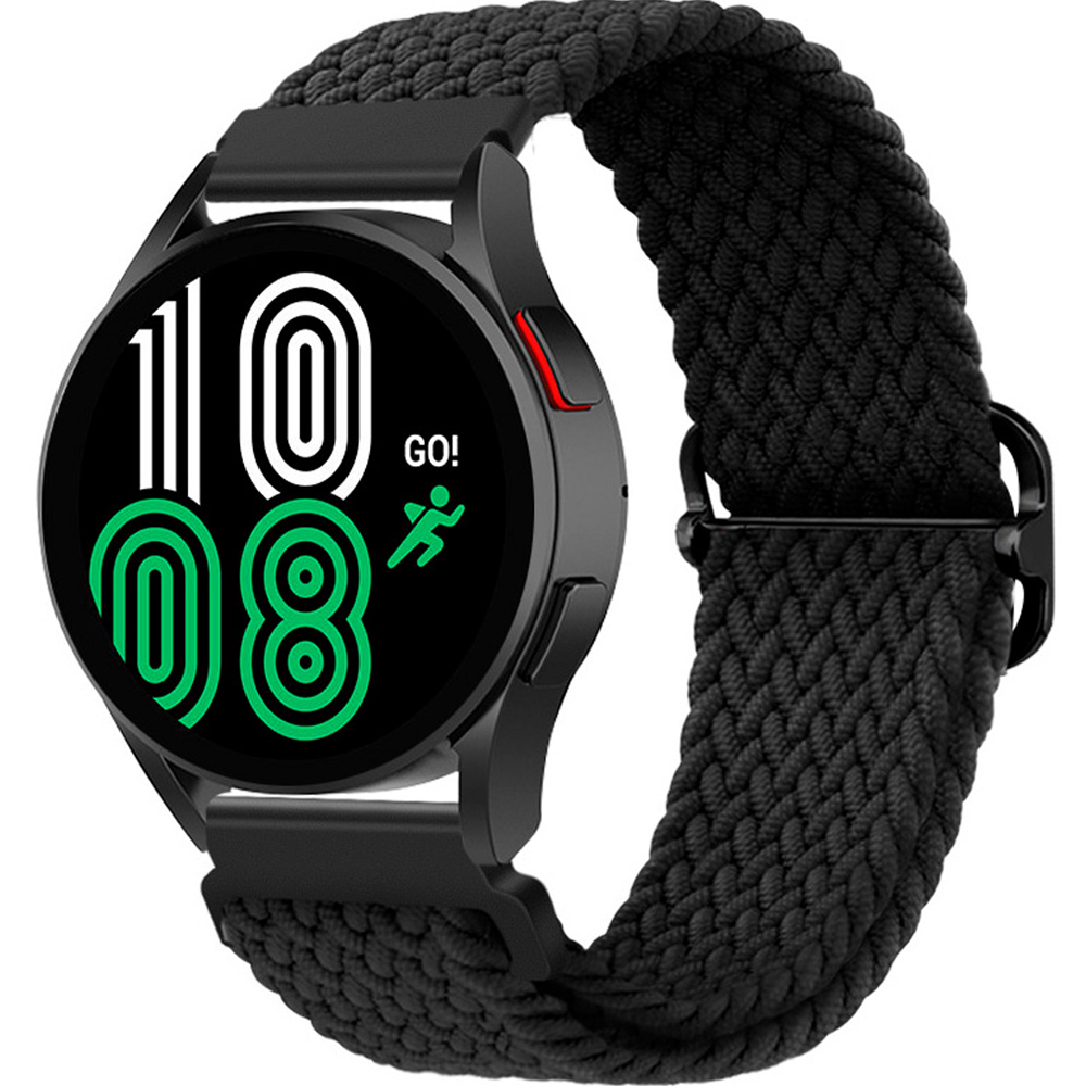 이츠라이프 갤럭시워치 브레이드 솔로루프 버클형 스트랩, 블랙, 1개 5,900원