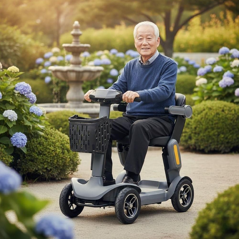 실버드라이브 안전한 노인 전동차 어르신 사륜 전동 스쿠터 리튬 배터리, 1 1,099,100원