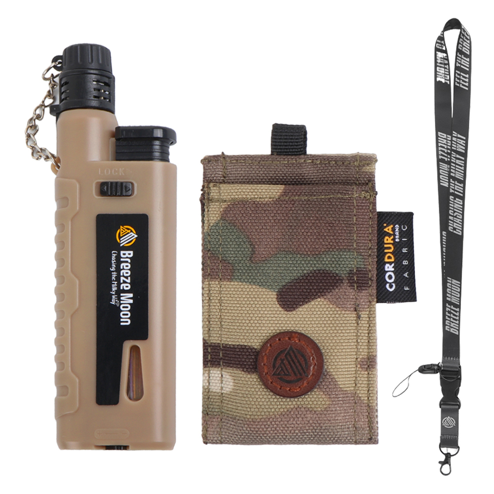 브리즈문 캠핑 슬라이드 가스 토치 터보 미니 라이터 + 토치케이스 + 랜야드 풀세트 13,800원