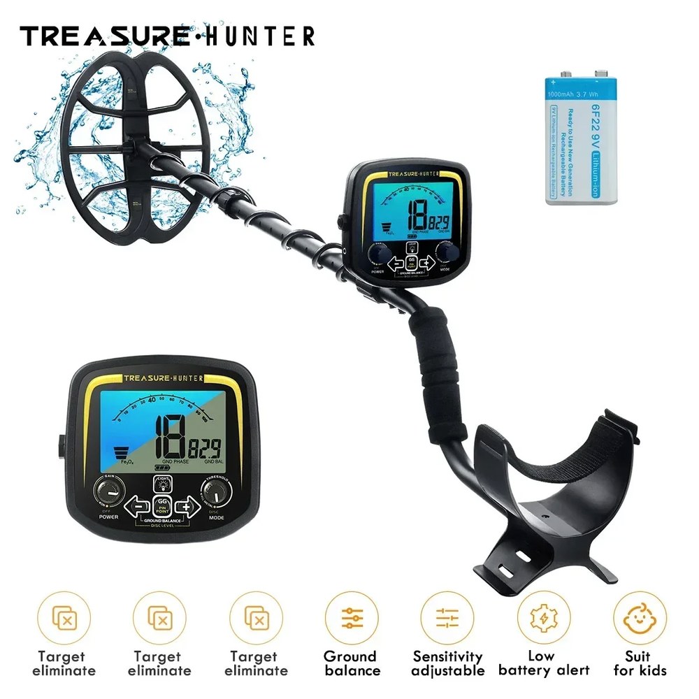 금속 탐지기 Treasure 전문가용 코일 탐지기, 지중 방수 고감도 배터리 , 11 인치, GX850 203,400원