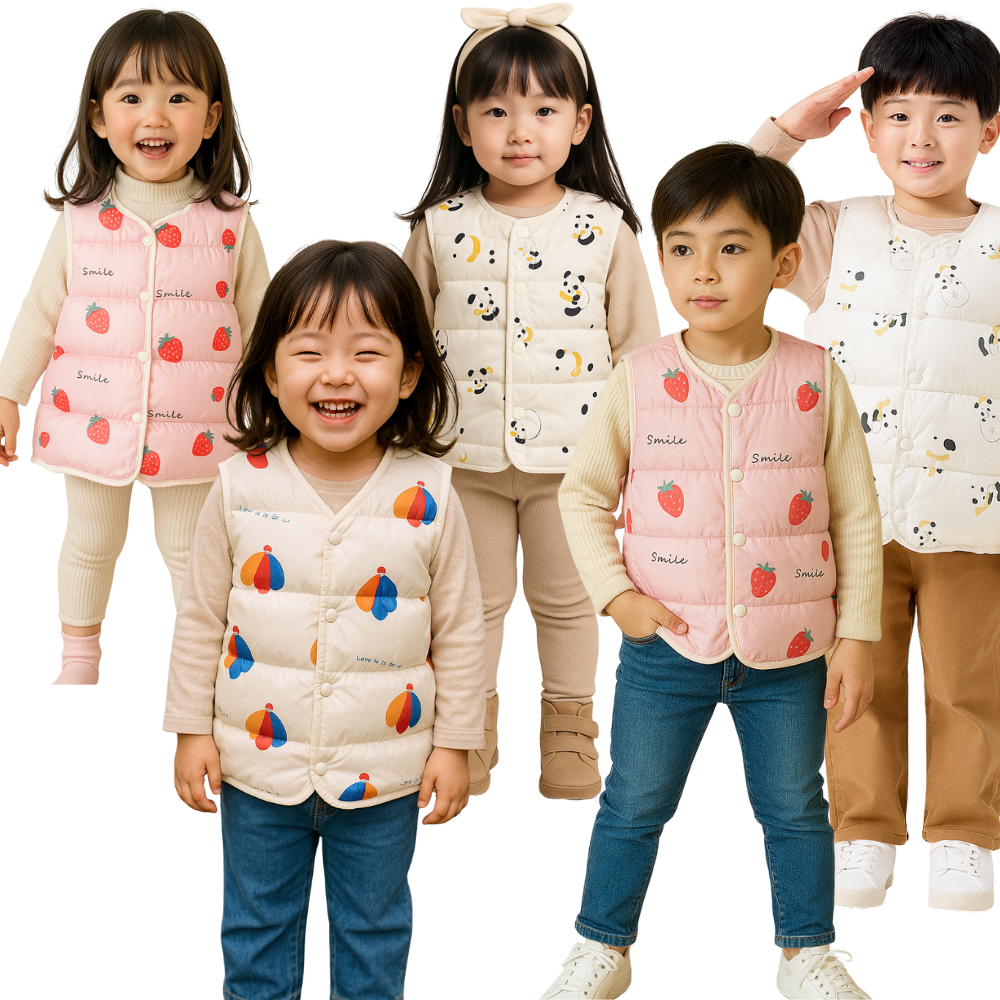 찌니미니마켓 KC인증 1+1 유아 아기 봄 여름 가을 경량 패딩 조끼 간절기 초경량 베스트 32,990원