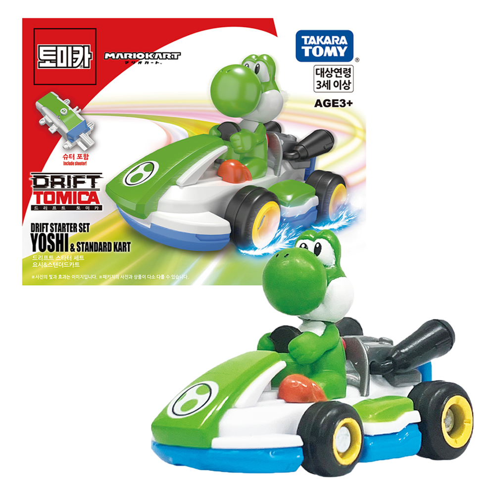 토미카 마리오카트 드리프트 스타터 세트 요시 자동차 12,490원